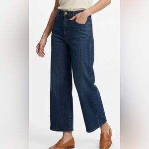 Rag & Bone Annie High Rise Wide Leg Crop Jeans